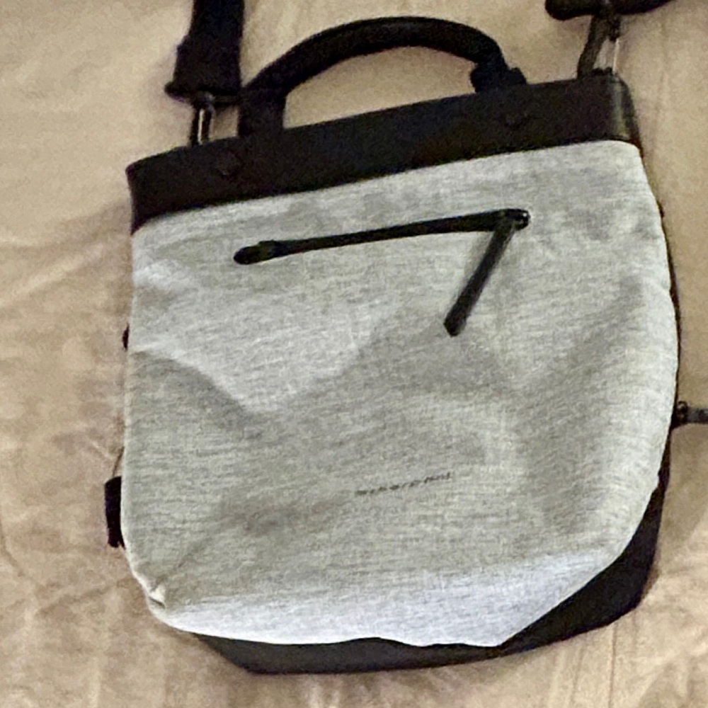 SHERPANI Gray and Black Crossbody Bag
